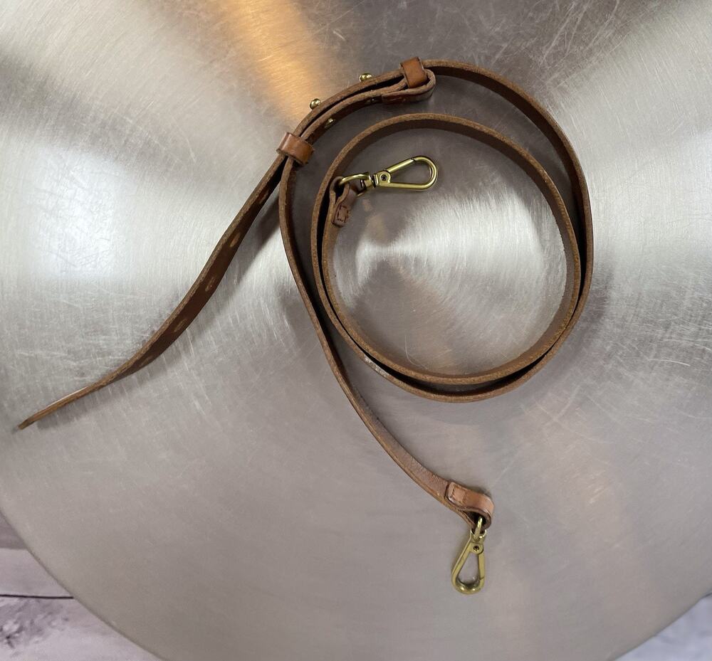 Madewell Leather Transport Crossbody Strap Saddle Brown Adjustable Replacement - Picture 2 of 4